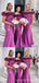 Sexy Purple Mermaid Off Shoulder Maxi Long Bridesmaid Dresses For Wedding Party,WG1807