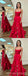 Popular Red A-line Spaghetti Straps Maxi Long Party Prom Dresses,Evening Dress,13379
