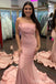 Popular Pink Mermaid Strapless Maxi Long Party Prom Dresses,Evening Dress,13402