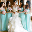 Απλό Classic Sweet Heart High Waist Line Floor-Long Popular Blue Cheap Long Wedding Party Bridges Dresses, WG107