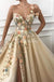 Λουλούδι Shoulder Πλευρά Χαριτωμένο Χαριτωμένο Long Evening Prom Φορέματα, Βραδινά Κόμμα Prom Φορέματα, 12224
