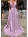 Απλή Λιλά Μακαρόνια Ιμάντες Φθηνά Μακρά Βραδινά Φορέματα Prom, Βράδυ Πάρτι, Φορέματα Prom, 12225