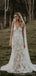 Sexy V Neck Lace Mermaid vestidos de casamento on-line, vestidos de noiva baratos, WD630