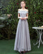 Chiffon cinza comprimento incompatível Chiffon dama de honra vestidos on-line, WG532