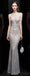 Σέξυ Γοργόνα V Neck Sequin Long Evening Prom Dresses, Evening Party Prom Dresses, 12321
