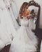 Από τον Ώμο Γοργόνων Δαντελλών Γαμήλια Φορέματα σε απευθείας Σύνδεση, Φθηνή Παραλία Νυφικά Φορέματα, WD473