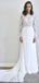 Mangas compridas de Renda Chiffon Baixo de Vestidos de Casamento On-line, Baratos Vestidos de Noiva, WD492