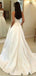 Strapless simples uma linha de vestidos de noiva de cetim on-line, vestidos de noiva baratos, WD513