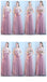 Τούλι Ροζ Μακρύ Ταιριάζουν Μοναδικά Φθηνά Παράνυμφος Φορέματα σε απευθείας Σύνδεση, WG512