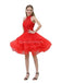 Red Halter Beaded Φτηνές Homecoming Φορέματα Online, Φτηνές Κοντές Φορέματα Prom, CM804