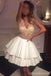 Sexy See Through Lace V Neck Short Cheap Homecoming Vestidos Online, CM571