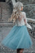 Μακριά μανίκια φορέματα Homecoming δαντελλών σύντομα, φτηνά γλυκά 16 φορέματα χορού Κόμματος, CM563