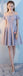Καλοκαιρινό γκρι κοντό αναντιστοιχία Φθηνά φορέματα παράνυμφων σε απευθείας σύνδεση, WG507