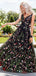 Black Bordidery V Neck Long Sexy Noite Sexy Vestidos, Custom Custom Sweet 16 Vestidos, 18500