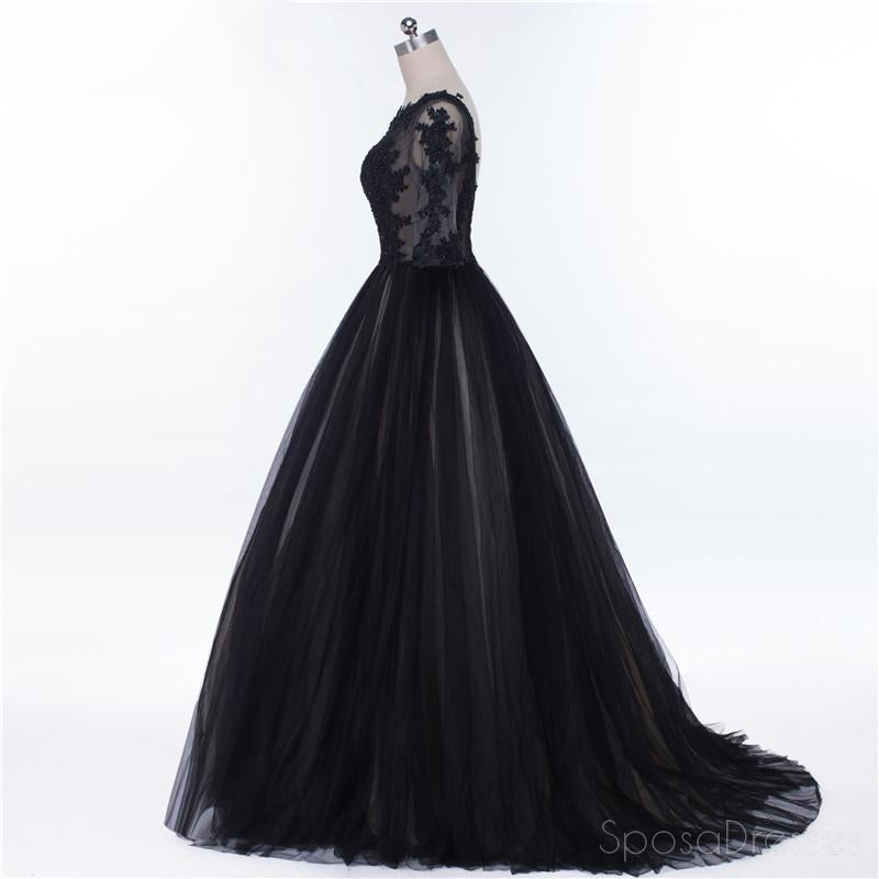 Σέξυ μαύρο μακρυμάνικο μακρυμάνικο φόρεμα με δαντελωτές δαντέλες, βραδινά βραδινά φορέματα Prom, δημοφιλή φθηνά φορέματα πάρτι με μακρύ 2018, 17229