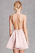 Sexy Backless Pink Φτηνές 2018 Homecoming Φορέματα Κάτω των 100, CM400