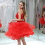 Cabresto vermelho regresso para casa barato enfeitado com contas decora vestidos de baile para os estudantes curtos online, baratos, CM804