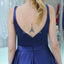 Δύο λουράκια Royal Blue Simple Φτηνά Homecoming Φορέματα Online, Φθηνά Κοντά Φορέματα Prom, CM809