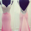 Ροζ φορέματα Prom, μακριά φορέματα Prom, Γοργόνα φορέματα Prom, ανοιχτά πίσω φορέματα Prom, βραδινά φορέματα Prom, φορέματα prom Party, προσαρμοσμένα φορέματα Prom, PD0029