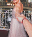 Sparkly Gold Sequin Suqare A-line Φθηνά βραδινά φορέματα Prom, Φτηνές Custom Sweet 16 φορέματα, 18476