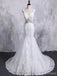 Προκλητικά Backless το Μανίκι Καπ Αποσπώμενη Φούστα Δαντέλα Γοργόνα Νυφικά Φορέματα Φθηνά Custom Made Νυφικά Φορέματα, WD279