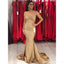 Champagne Gold Off Shoulder Sereia Sexy Vestidos baratos de dama de honra online, WG568