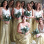 Σπαγγέτι Λουριά με Παγιέτες Φούστα Casual Μακρύ Φορέματα Παράνυμφων σε απευθείας Σύνδεση, WG337