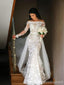 Mangas compridas Lace Sereia vestidos de casamento baratos on-line, vestidos de noiva baratos, WD541