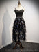 Σπαγγέτι ιμάντες μαύρο φτηνά φορέματα homecoming σε απευθείας σύνδεση, φτηνά κοντά φορέματα prom, CM768