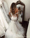 Fora do ombro Lace Mermaid vestidos de casamento on-line, vestidos de noiva baratos praia, WD473